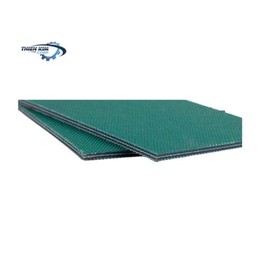 Băng tải PVC xanh 2 mặt bố dày 3.5mm