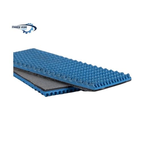 Băng tải PVC xanh gai bố 7mm