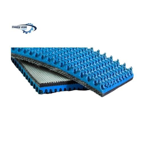Băng tải PVC xanh trơn bố 7mm