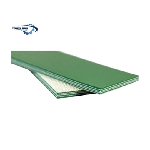 Băng tải PVC xanh trơn 4mm - 3 lớp bố