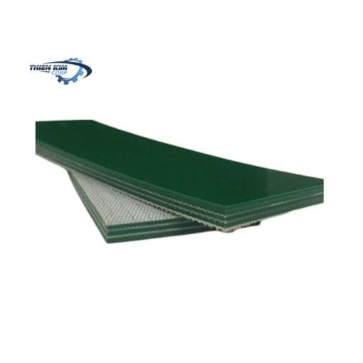 Băng tải PVC trơn xanh dày 5mm - 3 lớp bố