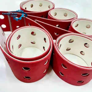 Băng tải dán cao su đỏ