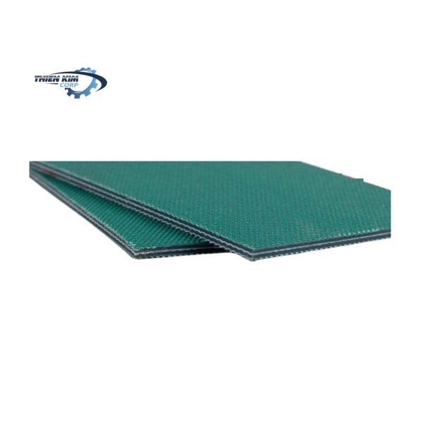Băng tải PVC xanh 2 mặt bố dày 3.5mm