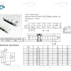 Xích Nhựa Dòng 40P
