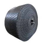 Băng tải cao su gân V 3 lớp bố dày 6.5mm, gân cao 7mm